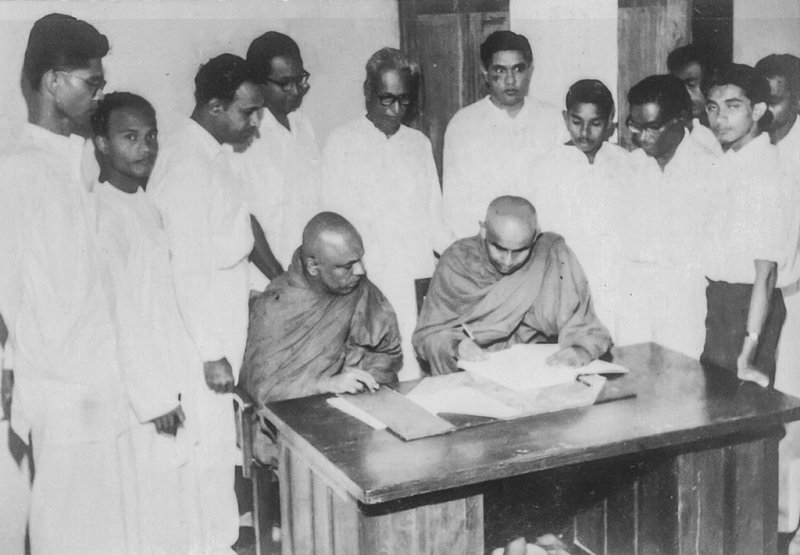 L. H. Mettananda at Signing on 4th June 1963